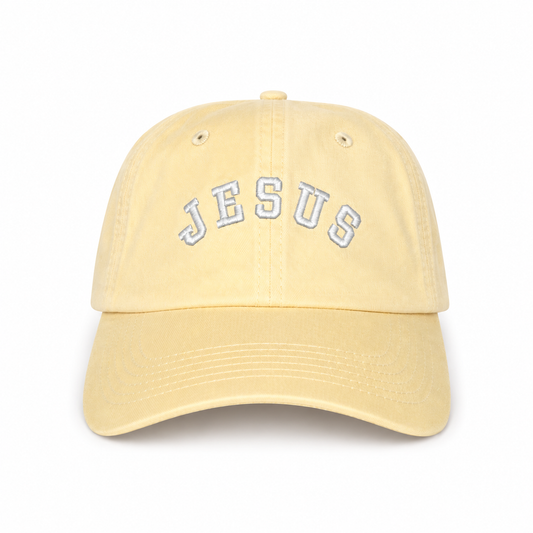 Jesus - Butter Yellow ball cap