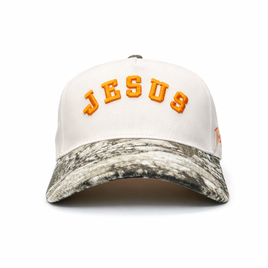 Jesus - Camo, Orange & Cream