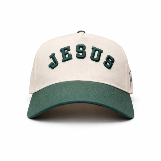 Jesus - Green & Cream