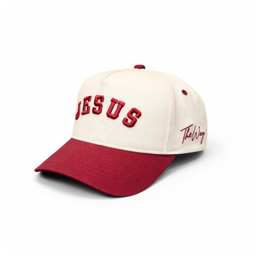 Jesus - Maroon & Cream
