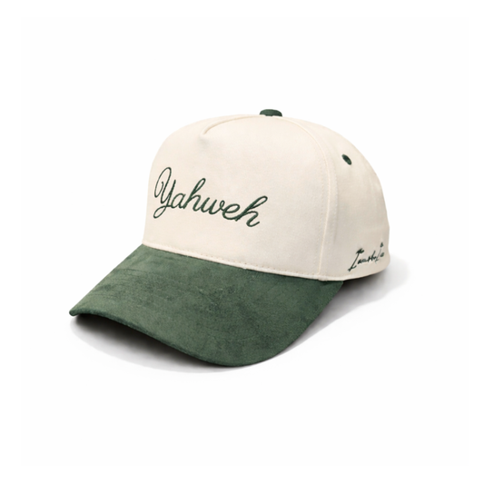 Yahweh - Cream & Green Suede