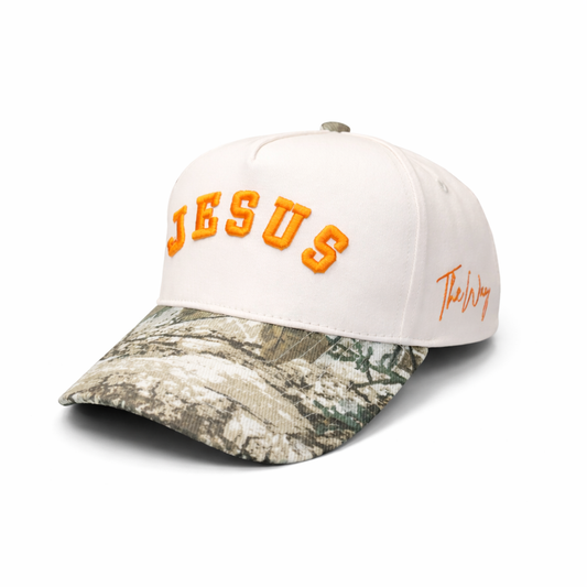 Jesus - Camo, Orange & Cream
