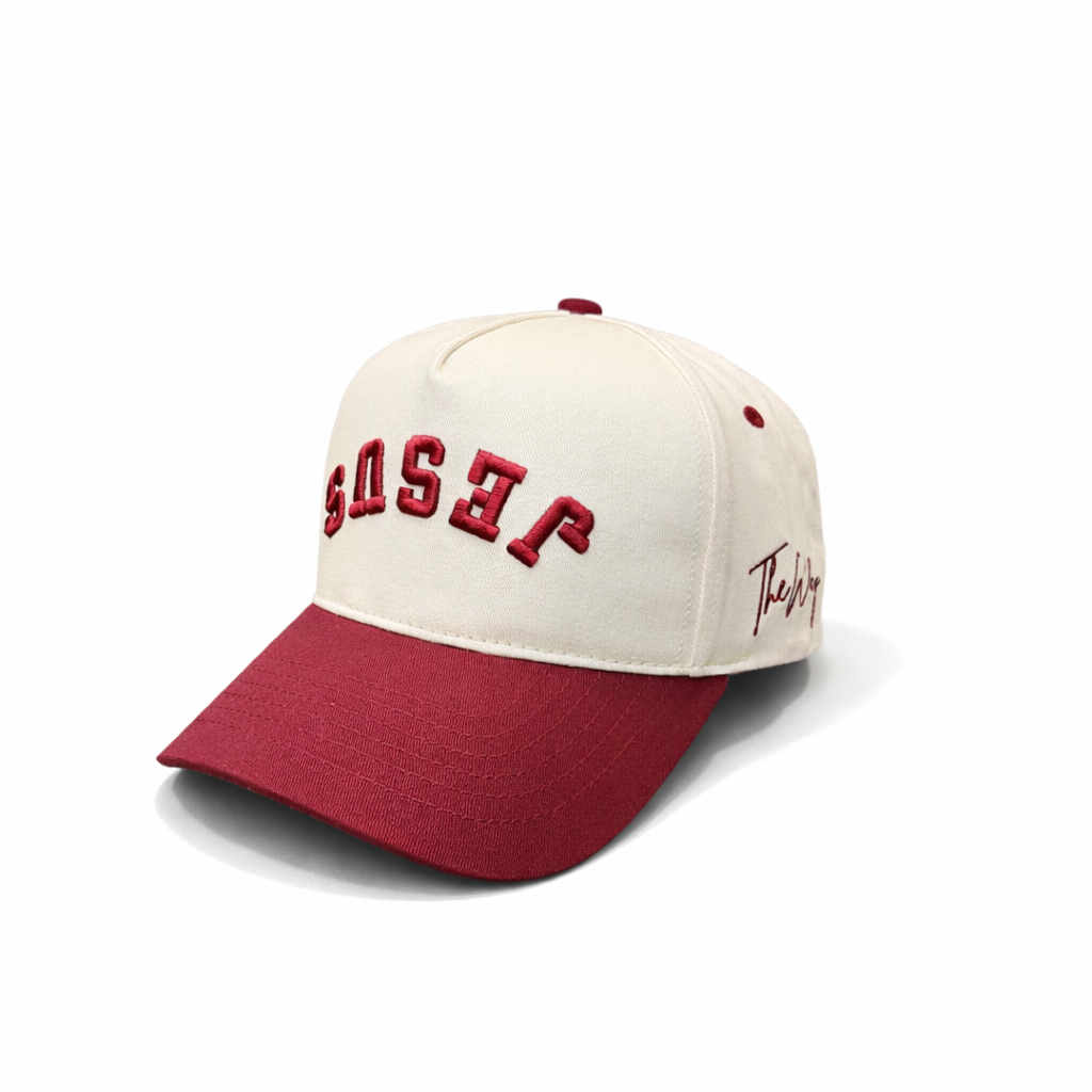 Jesus - Maroon & Cream (Upside down)