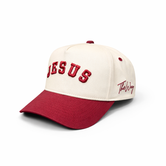 Jesus - Maroon & Cream