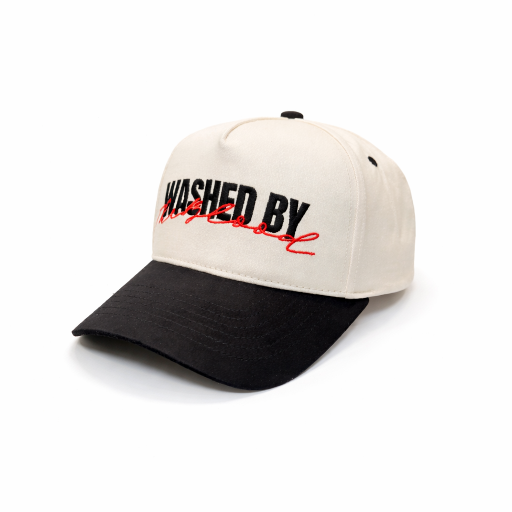 Washed by the Blood – Cream & Black Suede Hat
