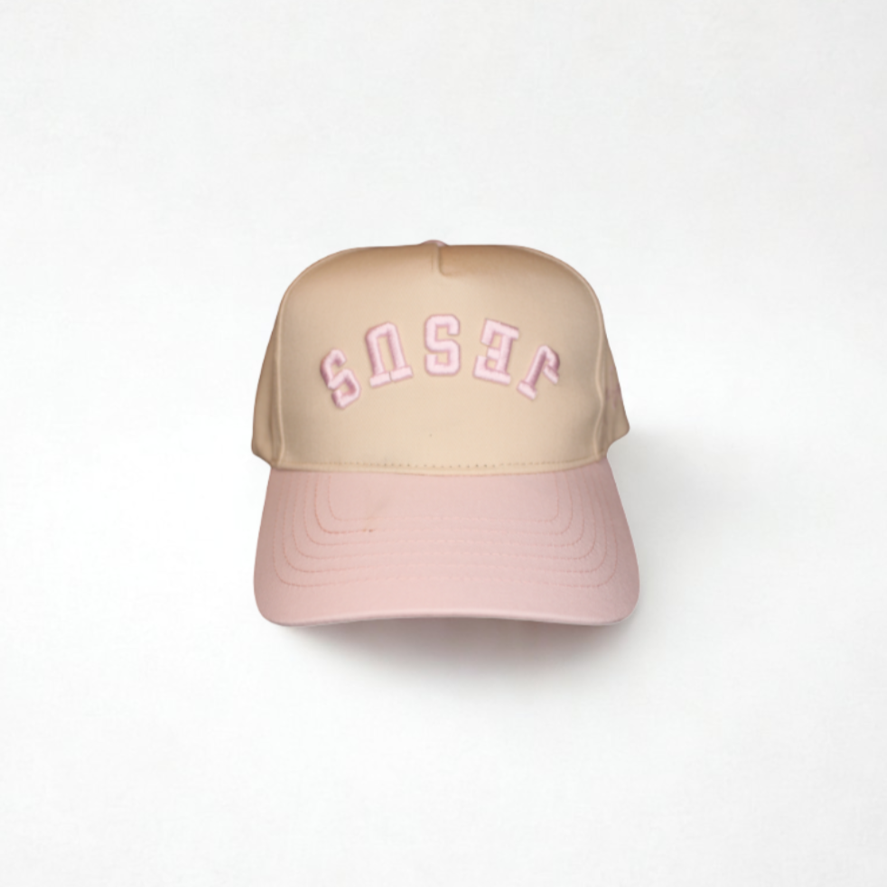 Jesus -Pink & Cream (Upside down)