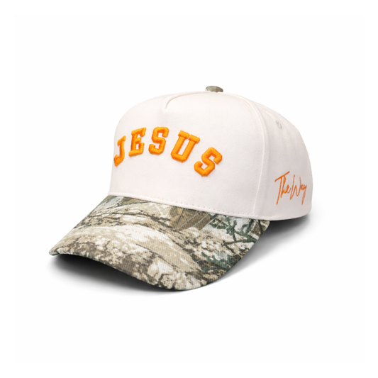 Jesus - Camo, Orange & Cream