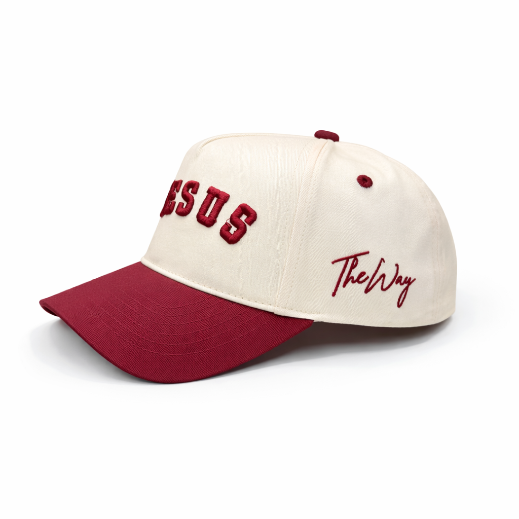 Jesus - Maroon & Cream