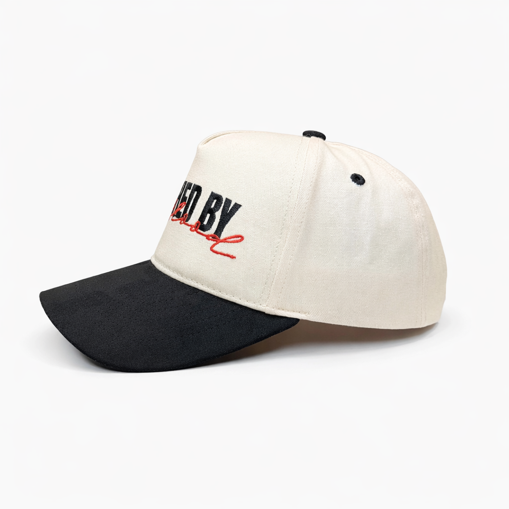 Washed by the Blood – Cream & Black Suede Hat
